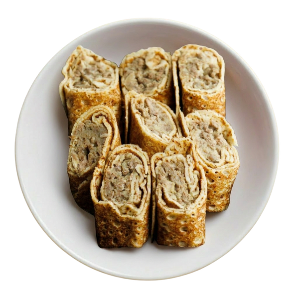 Блинчики с мясом, сочные внутри